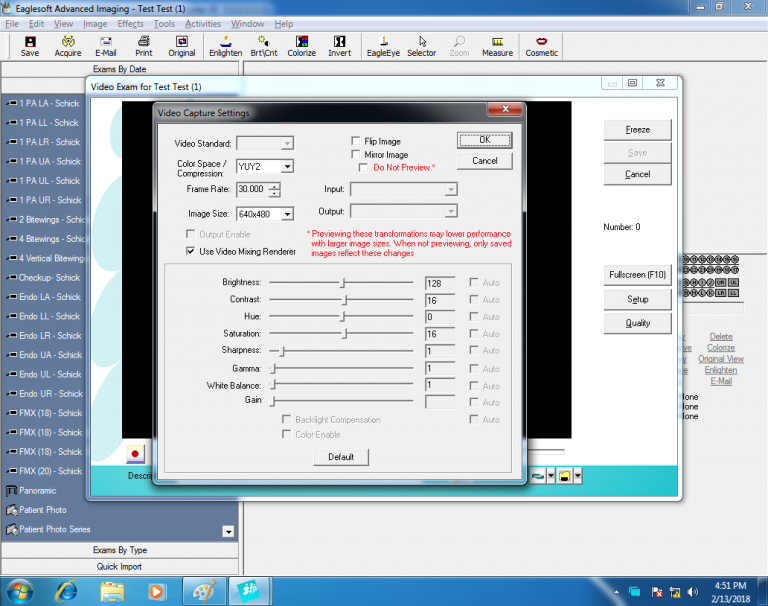 Eaglesoft IOC Snapshot