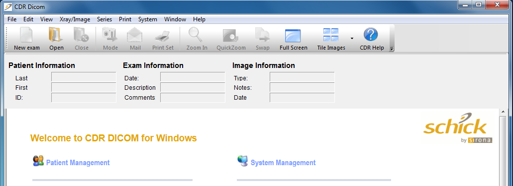 Intraoral Camera Software for Schick CDR